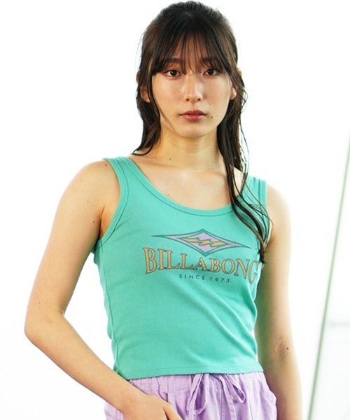 BILLABONG（ビラボン）の「BILLABONG/ビラボン タンクトップ ショート丈 BE013-361（タンクトップ・レディース・ブラック/ホワイト/ミント・L/M）」の4枚目の写真