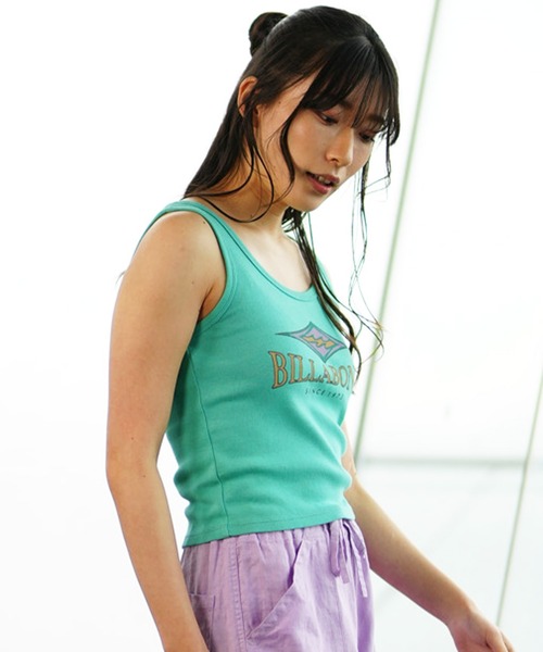 BILLABONG（ビラボン）の「BILLABONG/ビラボン タンクトップ ショート丈 BE013-361（タンクトップ・レディース・ブラック/ホワイト/ミント・L/M）」の7枚目の写真