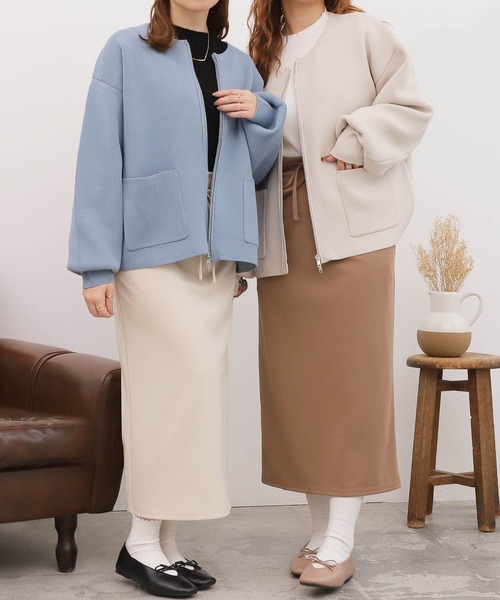 mil（ミル）の「【150㎝前後の小柄さんサイズ】デザインベルト2WAYナロースカート【リボン取り外し可能】（スカート・レディース・ブラック/モカ/アイボリー・S/XS/M）」の21枚目の写真