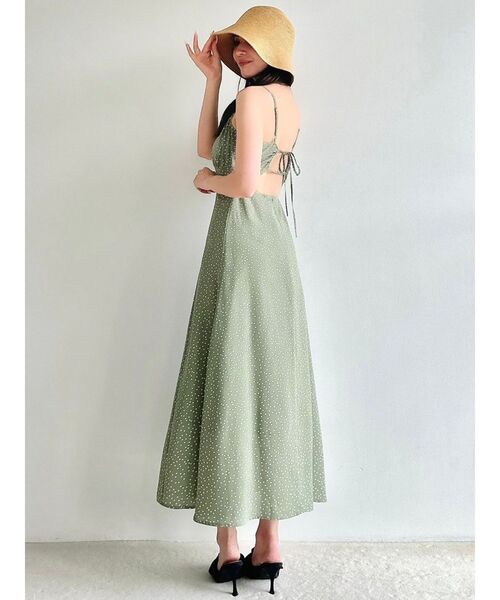 RESEXXY（リゼクシー）の「バックデザインキャミワンピース（ワンピース・レディース・イエロー/グリーン/アイボリー/ブラック・FREE）」の19枚目の写真