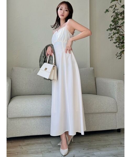 RESEXXY（リゼクシー）の「バックデザインキャミワンピース（ワンピース・レディース・イエロー/グリーン/アイボリー/ブラック・FREE）」の14枚目の写真