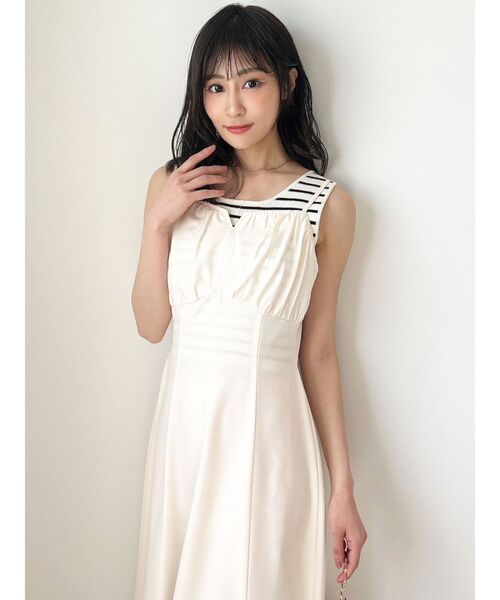 RESEXXY（リゼクシー）の「バックデザインキャミワンピース（ワンピース・レディース・イエロー/グリーン/アイボリー/ブラック・FREE）」の15枚目の写真