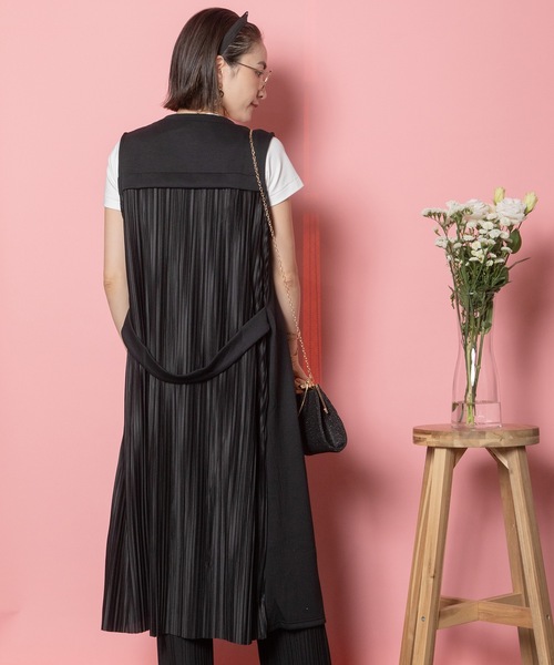 バックプリーツ ロングジレ（ベスト）｜MHBG TOKYO（エムエイチ