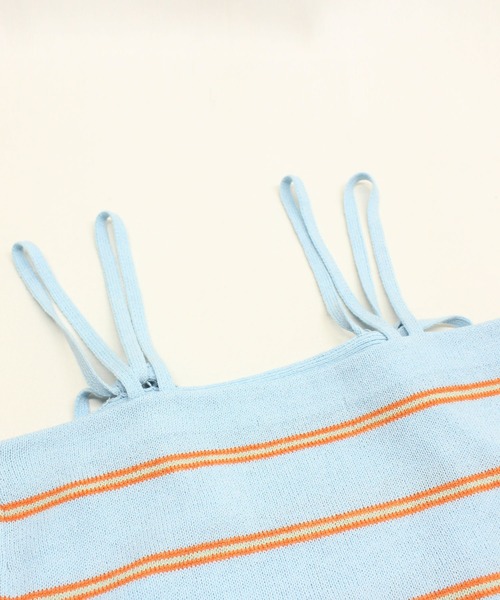 RNA（アールエヌエー）の「K2673 ブークレボーダーキャミ（ニット/セーター・レディース・ライトブルー/ブラック/イエロー・MEDIUM）」の12枚目の写真