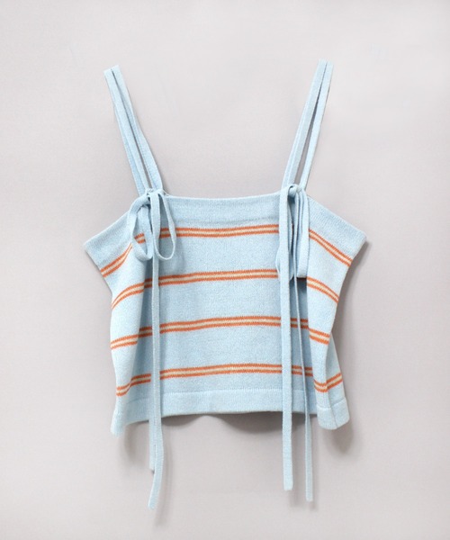 RNA（アールエヌエー）の「K2673 ブークレボーダーキャミ（ニット/セーター・レディース・ライトブルー/ブラック/イエロー・MEDIUM）」の16枚目の写真