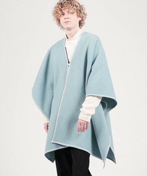 caban（キャバン）の「CABaN ミルドウール ブランケットポンチョ
