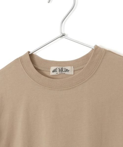 MAKE YOUR DAY（メイクユアデイ）の「セットアップできる異素材フリル半袖Tシャツ■80～140cm（Tシャツ/カットソー・キッズ・グリーン/オレンジ/ピンク・90/130/80/100/110/120/140）」の14枚目の写真