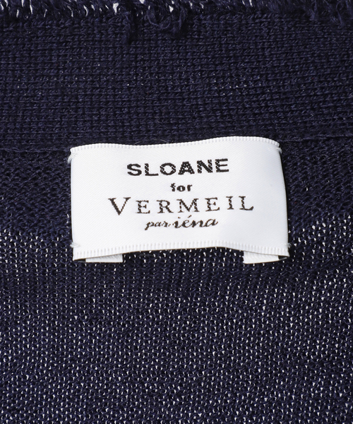 セール】【SLOANE/スローン】14G天竺コットン フリンジVネック