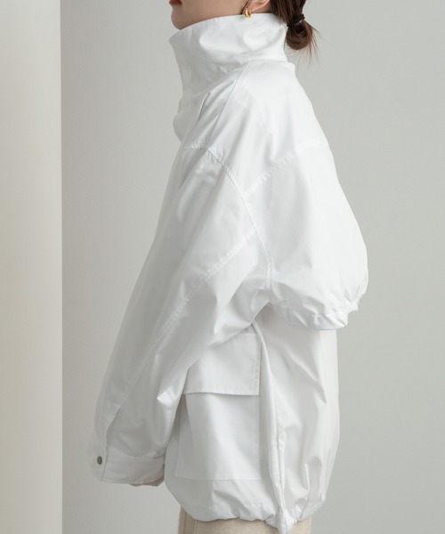 lawgy（ラウジー）の「3way midi trench coat / 3wayミディトレンチコート（トレンチコート・レディース・ホワイト/ブラック・FREE）」の5枚目の写真