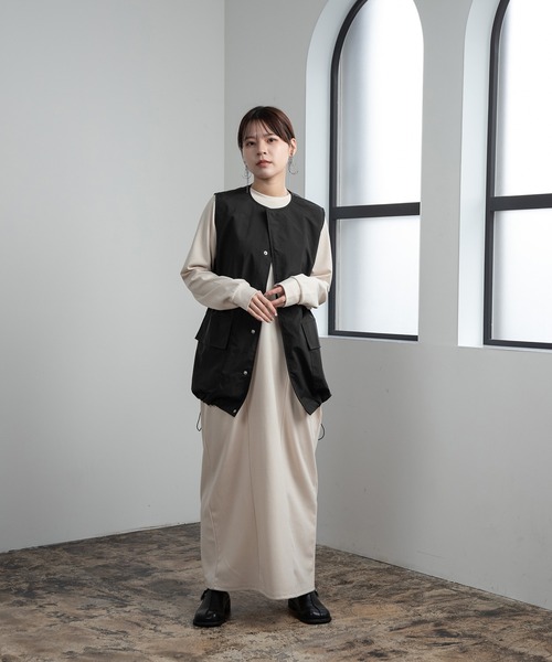 lawgy（ラウジー）の「3way midi trench coat / 3wayミディトレンチコート（トレンチコート・レディース・ホワイト/ブラック・FREE）」の16枚目の写真