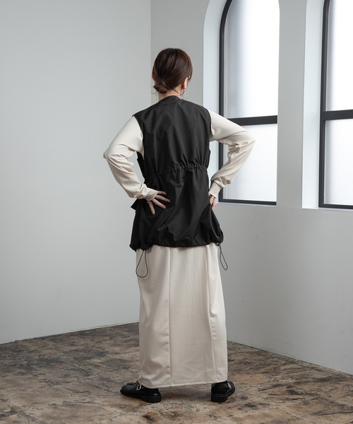 lawgy（ラウジー）の「3way midi trench coat / 3wayミディトレンチコート（トレンチコート・レディース・ホワイト/ブラック・FREE）」の17枚目の写真