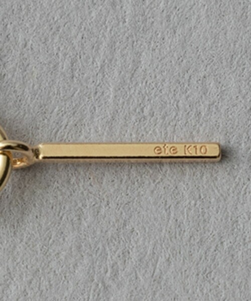 ete　K10 YG ペーパークリップ　ネックレス ete（エテ）の「○K10YG ペーパークリップチェーン ネックレス