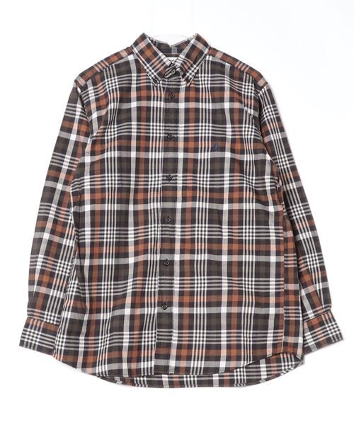 GYMPHLEX(ジムフレックス)の「GYMPHLEX/ジムフレックス ボタンダウン ロングスリーブチェックシャツ CHECK B.D. LONG SLEEVE SHIRT B0196 CTE(シャツ/ブラウス・メンズ・ブルー/ネイビー/グリーン・L/M)」の3枚目の写真