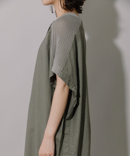 Munich（ミューニック）の「40sリネンコットンキャンバスドッキングワンピース（ワンピース・レディース・ブラック/カーキ/ナチュラル・FREE）」の16枚目の写真