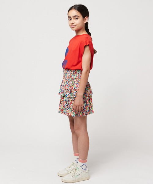 【Loulou seoul】BonBon Floral Layered Skirt ★ スカート セール】Confetti all over woven ruffle skirt（スカート