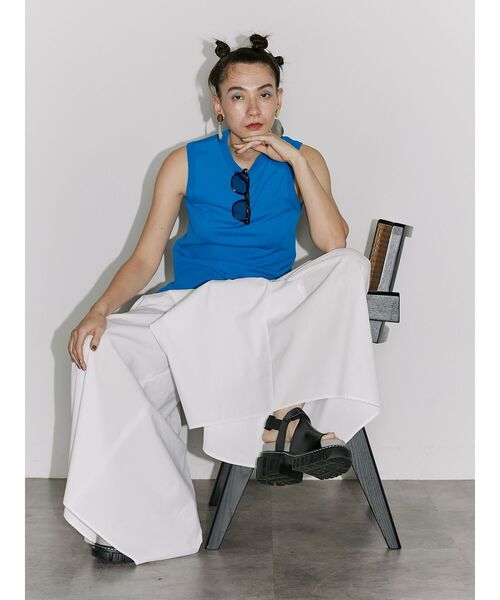 UN3D.（アンスリード）の「BASIC KNIT TT / ベーシックニットタンクトップ（タンクトップ・レディース・ライム/ホワイト/ブラック/ターコイズブルー・FREE）」の17枚目の写真