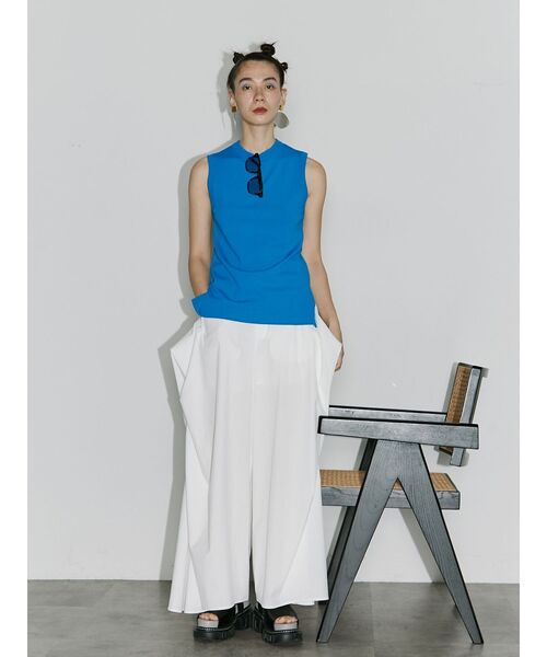 UN3D.（アンスリード）の「BASIC KNIT TT / ベーシックニットタンクトップ（タンクトップ・レディース・ライム/ホワイト/ブラック/ターコイズブルー・FREE）」の18枚目の写真