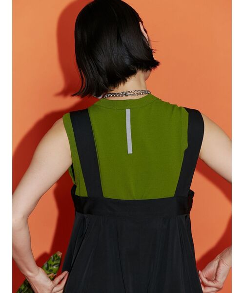 UN3D.（アンスリード）の「BASIC KNIT TT / ベーシックニットタンクトップ（タンクトップ・レディース・ライム/ホワイト/ブラック/ターコイズブルー・FREE）」の3枚目の写真