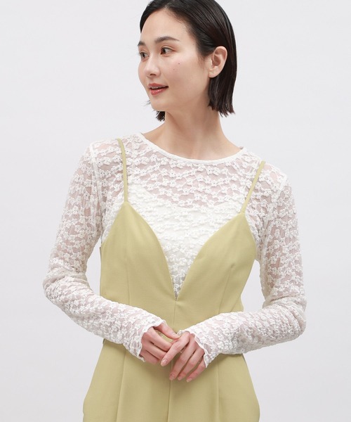 LAKOLE(ラコレ)の「花柄シアージャガードプルオーバー / 110279(Tシャツ/カットソー・レディース・オフホワイト/ブラック/コーラル・SMALL/MEDIUM)」の18枚目の写真