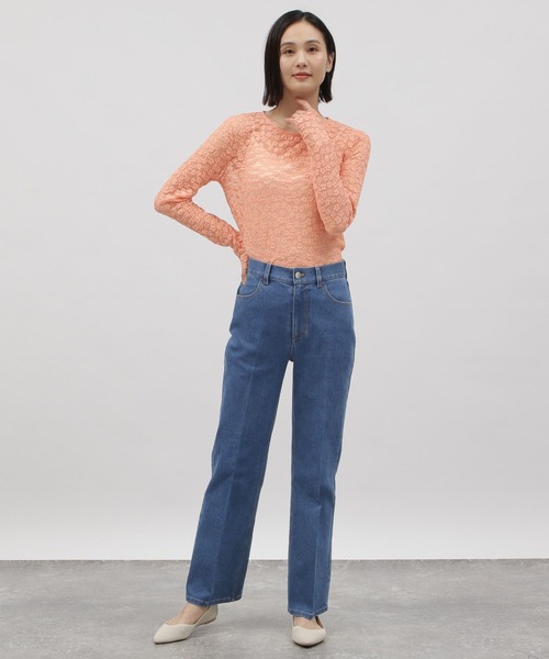 LAKOLE(ラコレ)の「花柄シアージャガードプルオーバー / 110279(Tシャツ/カットソー・レディース・オフホワイト/ブラック/コーラル・SMALL/MEDIUM)」の10枚目の写真