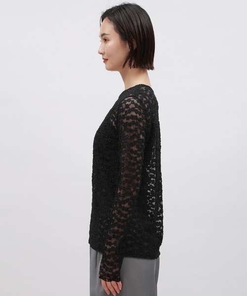 LAKOLE(ラコレ)の「花柄シアージャガードプルオーバー / 110279(Tシャツ/カットソー・レディース・オフホワイト/ブラック/コーラル・SMALL/MEDIUM)」の22枚目の写真