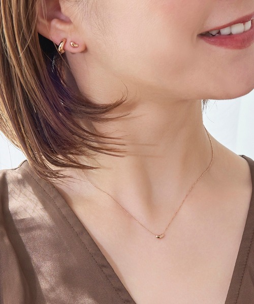 Phoebe(フィービィー)の「【金属アレルギー対応】タイニービーンズネックレス シャンパンゴールド(ネックレス・レディース・シャンパン・FREE)」の8枚目の写真