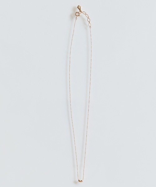 Phoebe(フィービィー)の「【金属アレルギー対応】タイニービーンズネックレス シャンパンゴールド(ネックレス・レディース・シャンパン・FREE)」の3枚目の写真