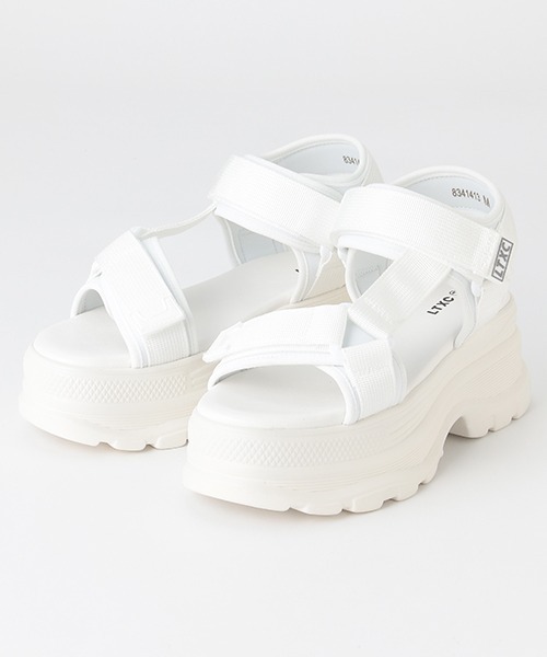 LOVETOXIC（ラブトキシック）の「【LTXC】厚底ベルトスポーツサンダル（スニーカー・キッズ・ホワイト/サックスブルー/ブラック・S/M/L）」の2枚目の写真