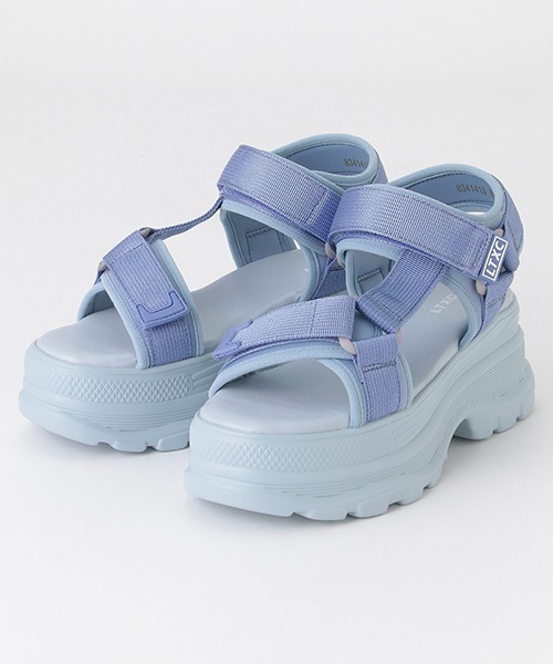 LOVETOXIC（ラブトキシック）の「【LTXC】厚底ベルトスポーツサンダル（スニーカー・キッズ・ホワイト/サックスブルー/ブラック・S/M/L）」の3枚目の写真