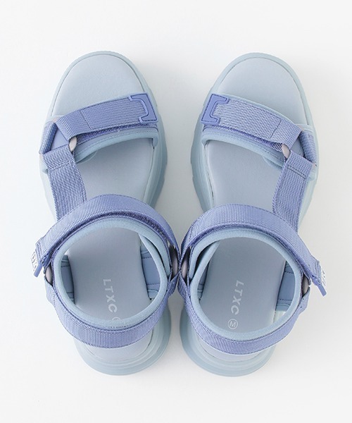 LOVETOXIC（ラブトキシック）の「【LTXC】厚底ベルトスポーツサンダル（スニーカー・キッズ・ホワイト/サックスブルー/ブラック・S/M/L）」の8枚目の写真
