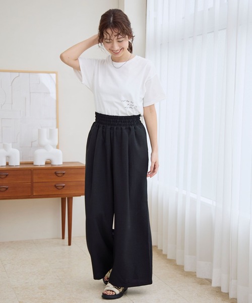 LEPSIM（レプシィム）の「PHOTO-T　115165（Tシャツ/カットソー・レディース・ホワイト系その他/ホワイト/ブラック・FREE）」の8枚目の写真