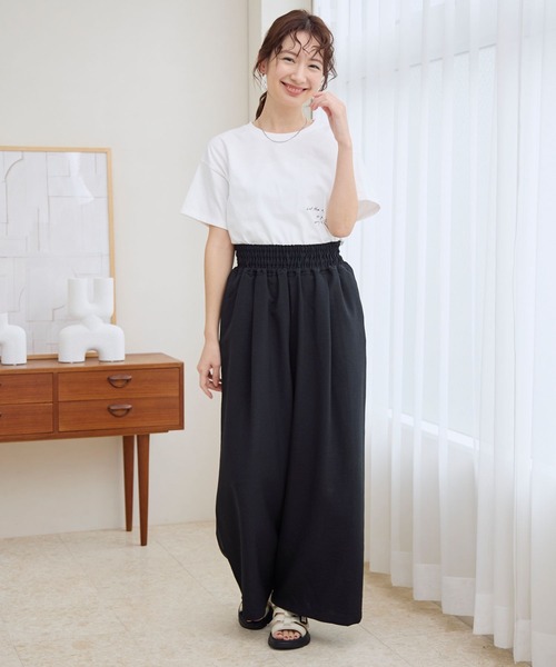 LEPSIM（レプシィム）の「PHOTO-T　115165（Tシャツ/カットソー・レディース・ホワイト系その他/ホワイト/ブラック・FREE）」の9枚目の写真