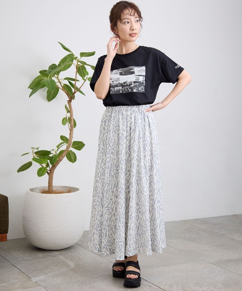 LEPSIM（レプシィム）の「PHOTO-T　115165（Tシャツ/カットソー・レディース・ホワイト系その他/ホワイト/ブラック・FREE）」の5枚目の写真