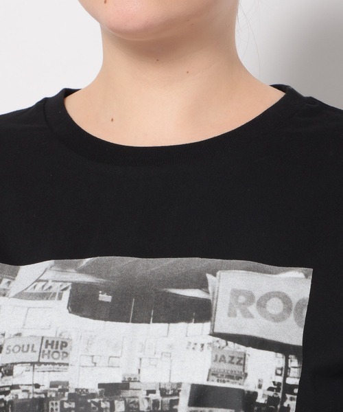 LEPSIM（レプシィム）の「PHOTO-T　115165（Tシャツ/カットソー・レディース・ホワイト系その他/ホワイト/ブラック・FREE）」の20枚目の写真