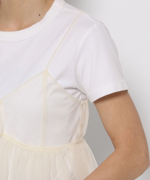 LOWRYS FARM（ローリーズファーム）の「２ＷＡＹチュールキャミ　118846（ベスト・レディース・ホワイト/ブラック/グレー・FREE）」の9枚目の写真