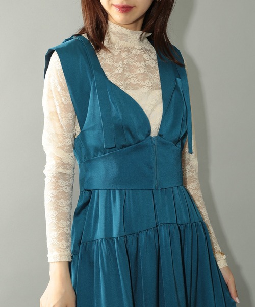MAISON BREEZE reveur(メゾンブリーズレヴール)の「【MAISON BREEZE reveur】フロントジップグロスビスチェ ブラトップ trc(ベスト・レディース・ブラック/ブルー・FREE)」の8枚目の写真