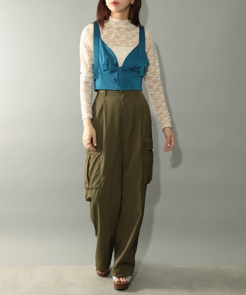 MAISON BREEZE reveur(メゾンブリーズレヴール)の「【MAISON BREEZE reveur】フロントジップグロスビスチェ ブラトップ trc(ベスト・レディース・ブラック/ブルー・FREE)」の5枚目の写真