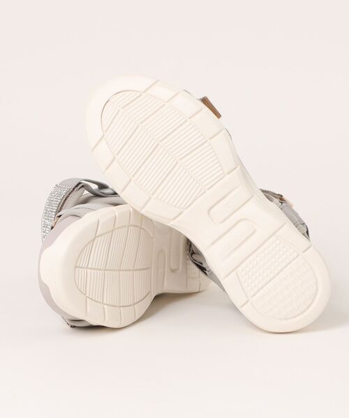 HEAL ME（ヒールミー）の「HEAL ME ヒールミー レディース 厚底ラインストーンサンダル 224300（サンダル・レディース・グレー/ブラック・S/M/L/LL）」の4枚目の写真