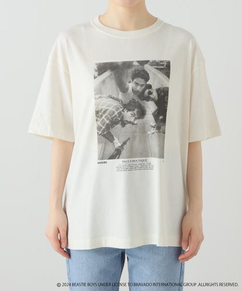 OUTDOOR PRODUCTS(アウトドアプロダクツ)の「GOOD ROCK SPEED BEASTIE BOYS PHOTO TEE(Tシャツ/カットソー・レディース・ホワイト系その他・FREE)」の2枚目の写真