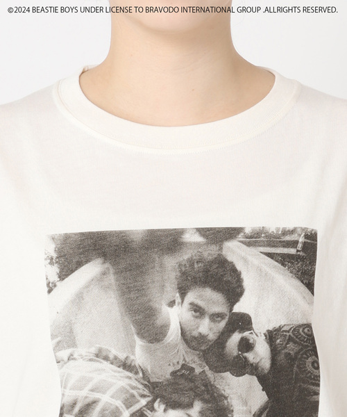 OUTDOOR PRODUCTS(アウトドアプロダクツ)の「GOOD ROCK SPEED BEASTIE BOYS PHOTO TEE(Tシャツ/カットソー・レディース・ホワイト系その他・FREE)」の5枚目の写真