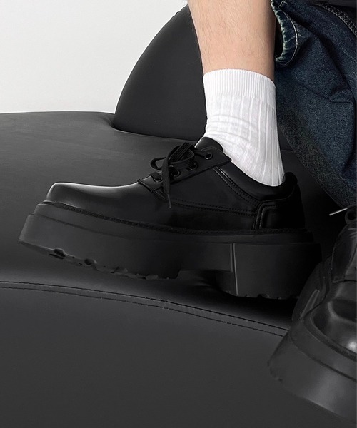 WESTBOY（ウエストボーイ）の「厚底 レザーシューズ WO24S2SH04【WB ORIGINALS】（ドレスシューズ・メンズ・ブラック・43/42/41/40）」の8枚目の写真