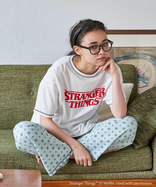 FREAK'S STORE（フリークスストア）の「Stranger Things SET UP/ストレンジャーシングス セットアップ/ルームウェア（ルームウェア/パジャマ・レディース・ブルー/グリーン・ﾌﾘ-）」の3枚目の写真