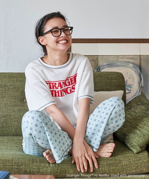 FREAK'S STORE（フリークスストア）の「Stranger Things SET UP/ストレンジャーシングス セットアップ/ルームウェア（ルームウェア/パジャマ・レディース・ブルー/グリーン・ﾌﾘ-）」の5枚目の写真
