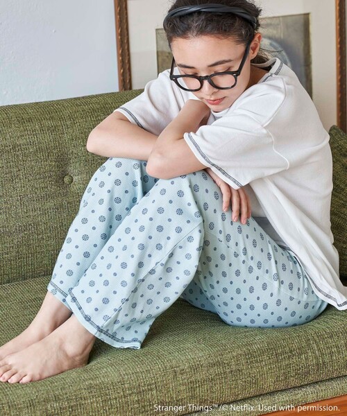 FREAK'S STORE（フリークスストア）の「Stranger Things SET UP/ストレンジャーシングス セットアップ/ルームウェア（ルームウェア/パジャマ・レディース・ブルー/グリーン・ﾌﾘ-）」の7枚目の写真