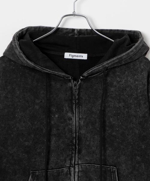 Figments（フィグメンツ）の「ピグメントビジューZIPパーカー（パーカー・レディース・ブラック・FREE）」の11枚目の写真
