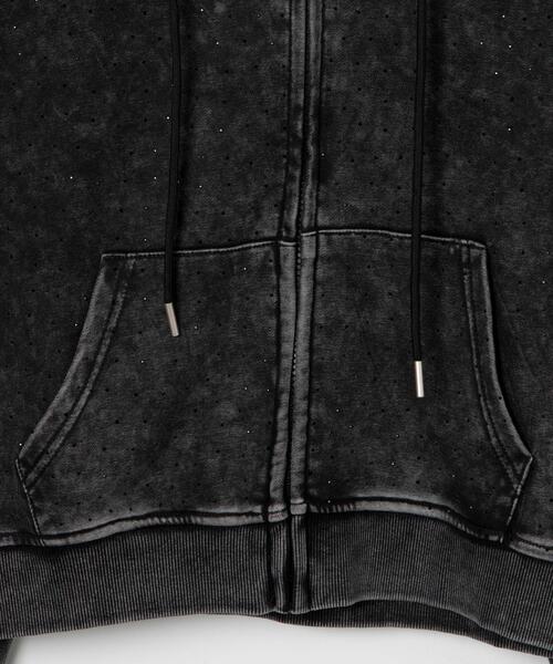 Figments（フィグメンツ）の「ピグメントビジューZIPパーカー（パーカー・レディース・ブラック・FREE）」の12枚目の写真