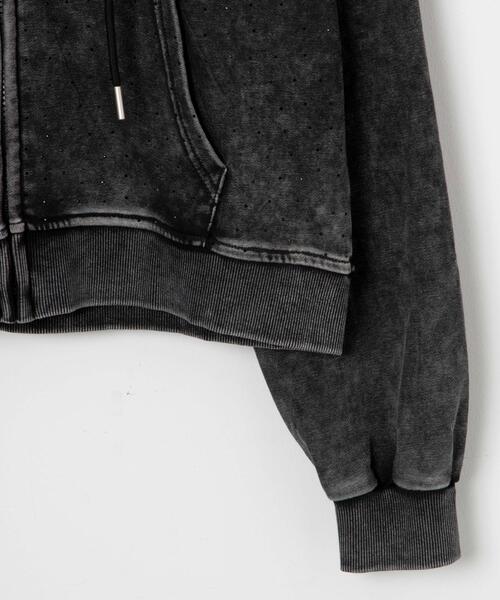 Figments（フィグメンツ）の「ピグメントビジューZIPパーカー（パーカー・レディース・ブラック・FREE）」の13枚目の写真