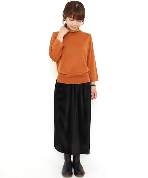 Kastane（カスタネ）の「裾スリットプルオーバー（ニット/セーター・レディース・キャメル/ブラック/カーキ/オフホワイト・FREE）」の12枚目の写真