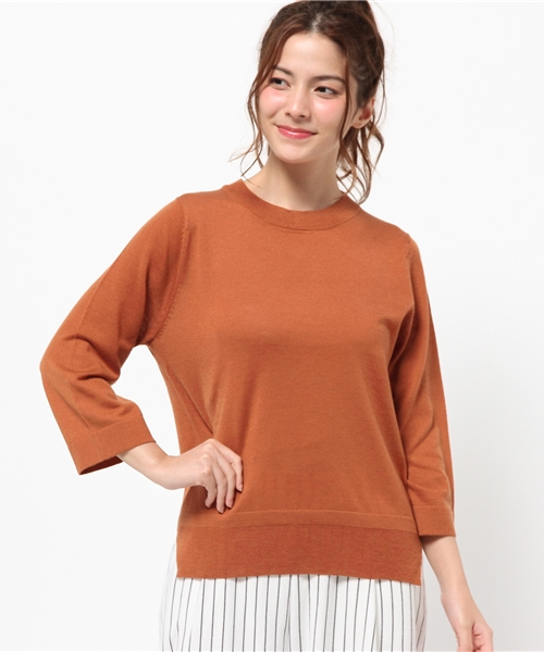 Kastane（カスタネ）の「裾スリットプルオーバー（ニット/セーター・レディース・キャメル/ブラック/カーキ/オフホワイト・FREE）」の13枚目の写真