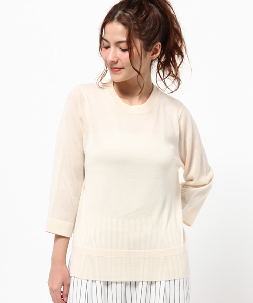 Kastane（カスタネ）の「裾スリットプルオーバー（ニット/セーター・レディース・キャメル/ブラック/カーキ/オフホワイト・FREE）」の2枚目の写真